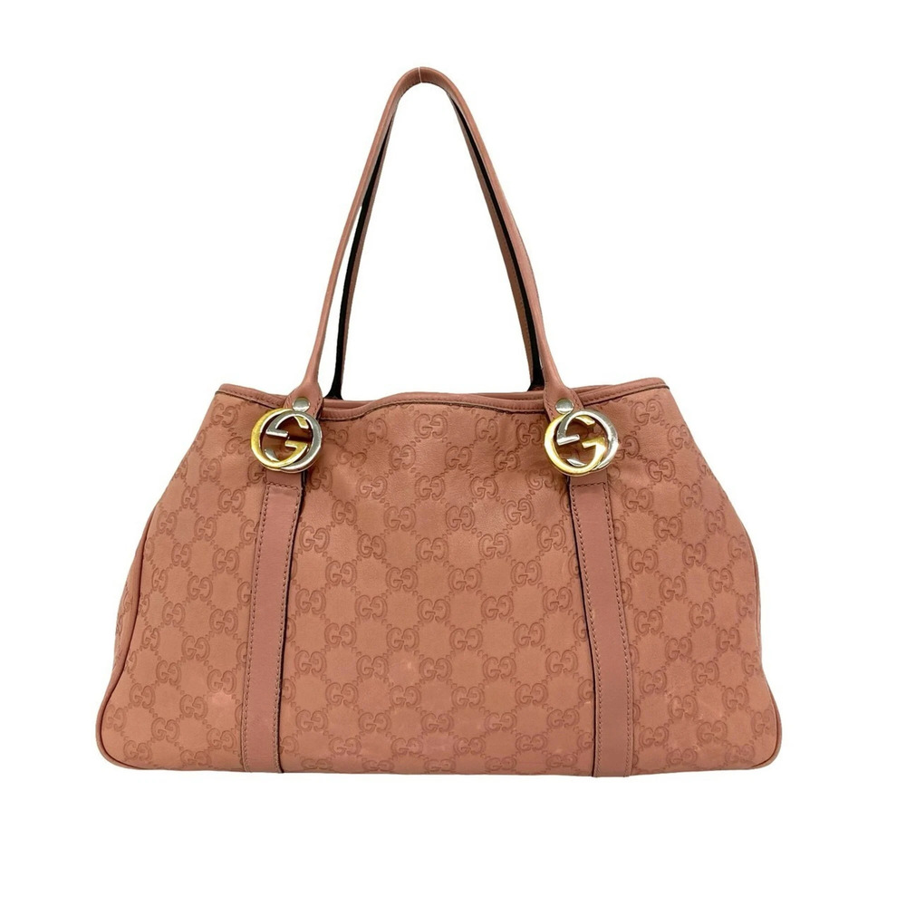GUCCI Pink Leather Shoulder Bag